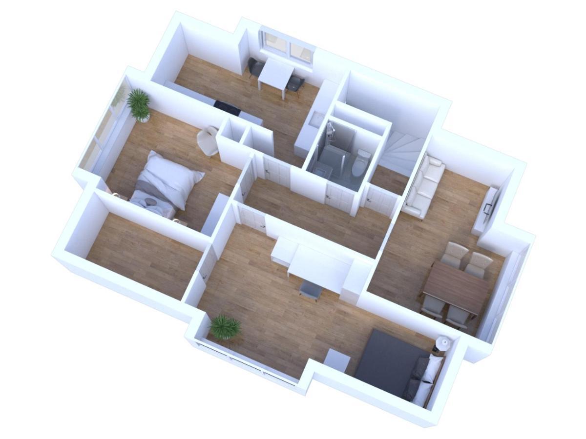 Schoenes City-Apartment Mit 2 Schlafzimmer, Parkplatz, Ruhig Und Hell, D46-Dg Ольденбург Екстер'єр фото